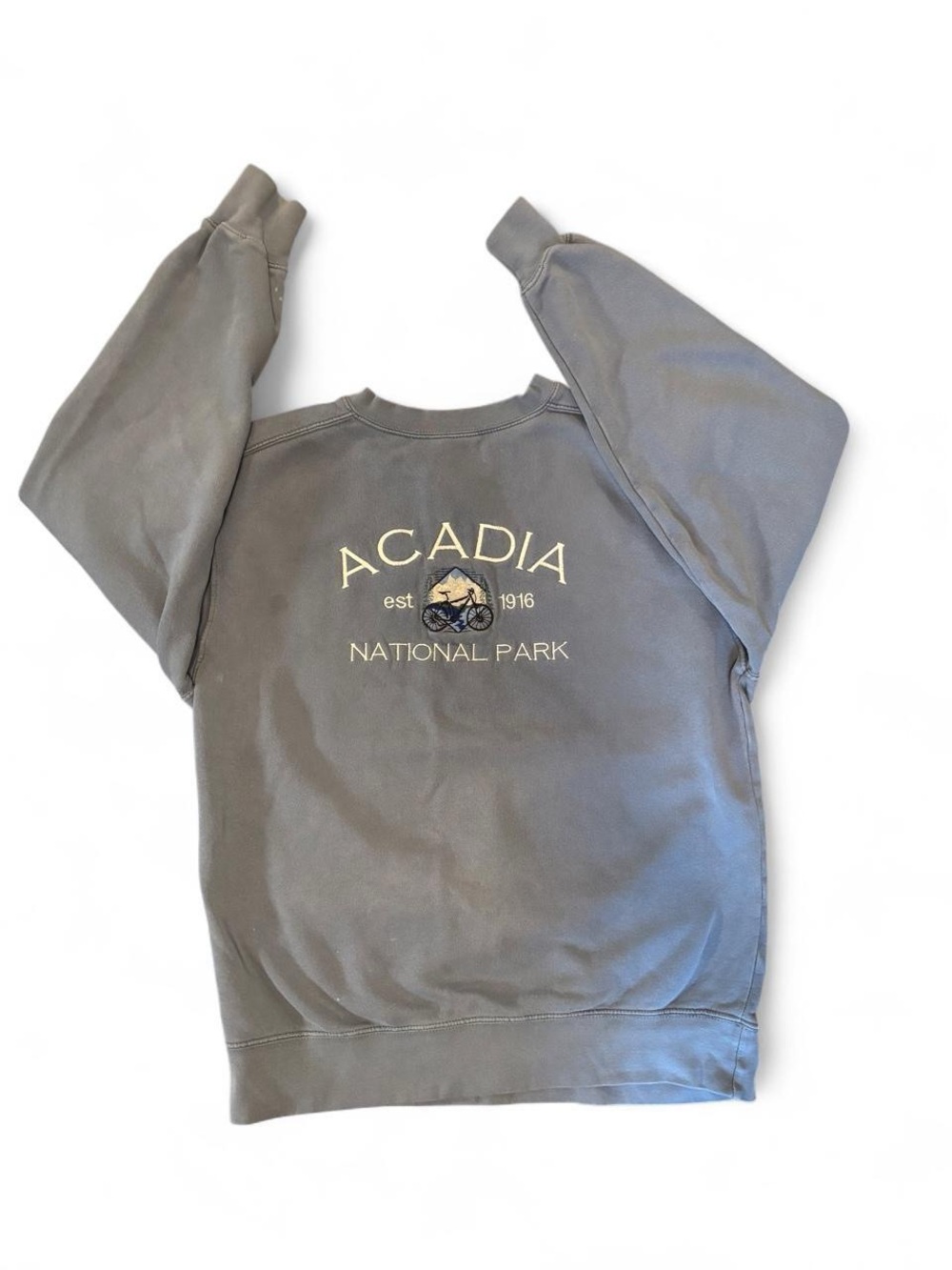 Comfort Colors Dark Gray Crewneck Sweatshirt with Cream Tag